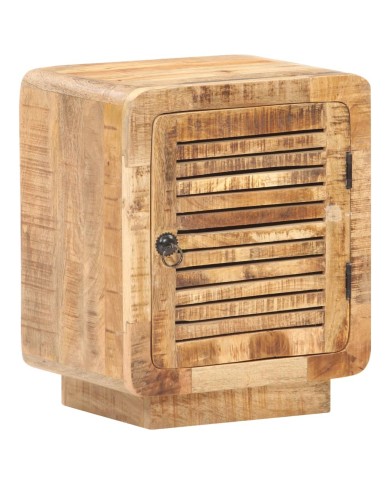 Table de chevet 40x30x50 cm Bois de manguier brut