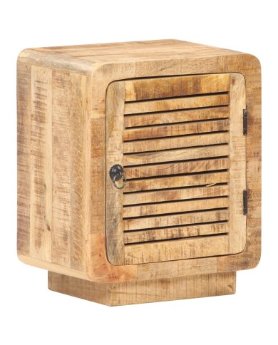 Table de chevet 40x30x50 cm Bois de manguier brut