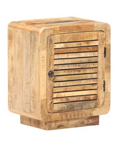 Table de chevet 40x30x50 cm Bois de manguier brut