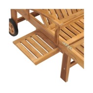 Chaise longue Bois de teck solide