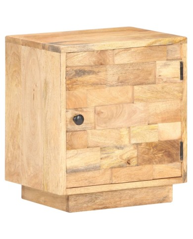 Table de chevet 40x30x45 cm Bois de manguier solide