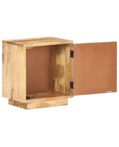 Table de chevet 40x30x45 cm Bois de manguier solide