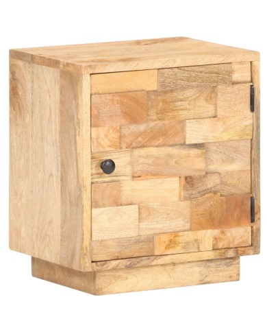 Table de chevet 40x30x45 cm Bois de manguier solide