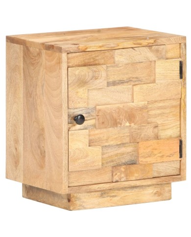 Table de chevet 40x30x45 cm Bois de manguier solide