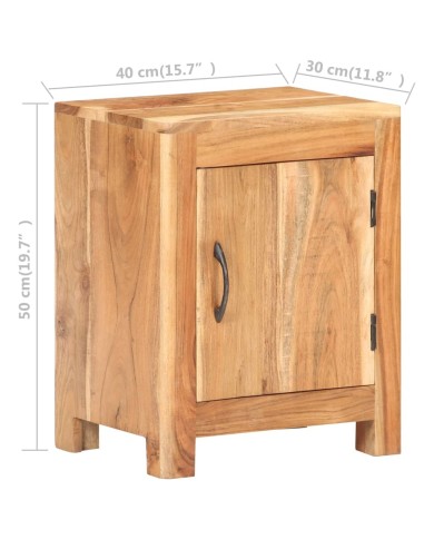Table de chevet 40x30x50 cm Bois d'acacia massif