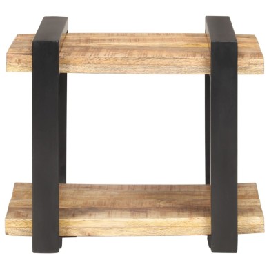 Table de chevet 50x40x40 cm Bois de manguier brut