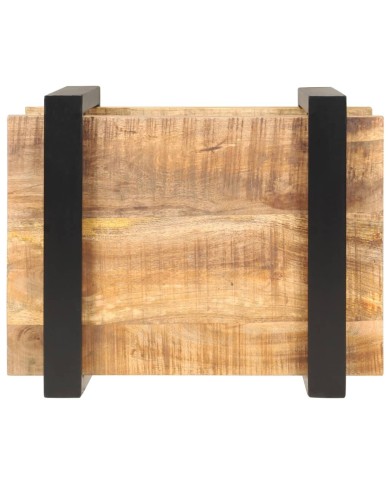 Table de chevet 50x40x40 cm Bois de manguier brut