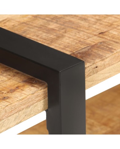 Table de chevet 50x40x40 cm Bois de manguier brut