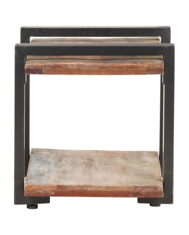 Table de chevet 50x40x40 cm Bois de récupération massif