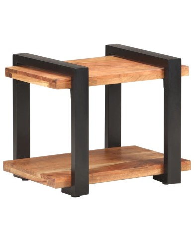 Table de chevet 50x40x40 cm Bois d'acacia massif