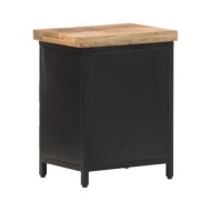 Table de chevet 40x30x52 cm Bois de manguier brut
