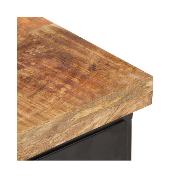 Table de chevet 40x30x52 cm Bois de manguier brut