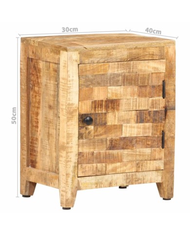 Table de chevet 30x40x50 cm Bois de manguier massif