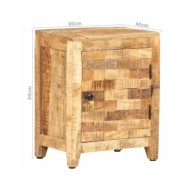 Table de chevet 30x40x50 cm Bois de manguier massif