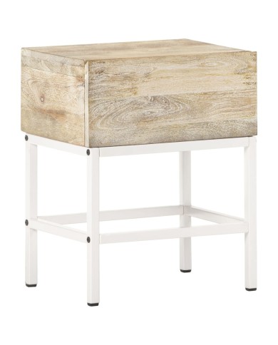 Table de chevet 40x30x50 cm Bois de manguier massif 