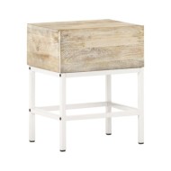 Table de chevet 40x30x50 cm Bois de manguier massif 