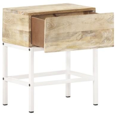 Table de chevet 40x30x50 cm Bois de manguier massif 