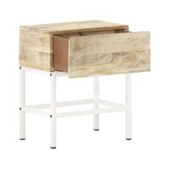 Table de chevet 40x30x50 cm Bois de manguier massif 