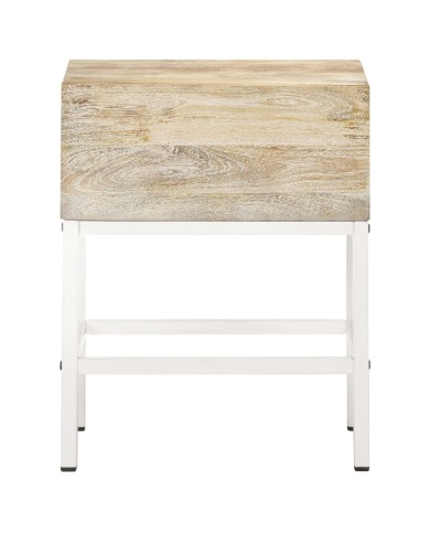 Table de chevet 40x30x50 cm Bois de manguier massif 