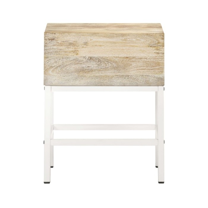 Table de chevet 40x30x50 cm Bois de manguier massif 