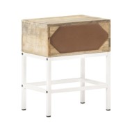 Table de chevet 40x30x50 cm Bois de manguier massif 