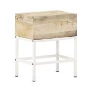 Table de chevet 40x30x50 cm Bois de manguier massif 