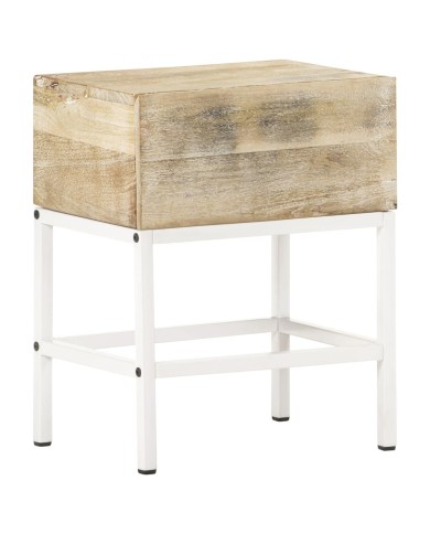 Table de chevet 40x30x50 cm Bois de manguier massif 