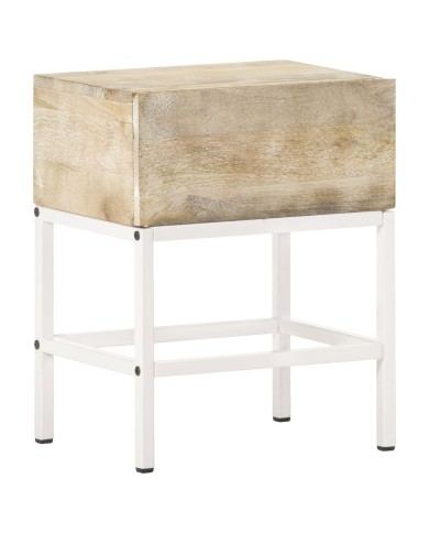 Table de chevet 40x30x50 cm Bois de manguier massif 
