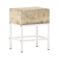 Table de chevet 40x30x50 cm Bois de manguier massif 