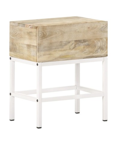 Table de chevet 40x30x50 cm Bois de manguier massif 