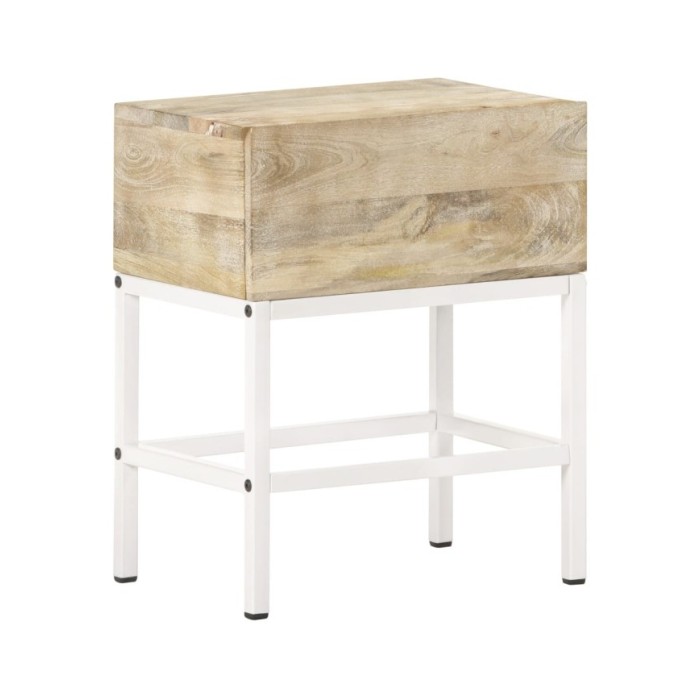 Table de chevet 40x30x50 cm Bois de manguier massif 