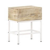 Table de chevet 40x30x50 cm Bois de manguier massif 