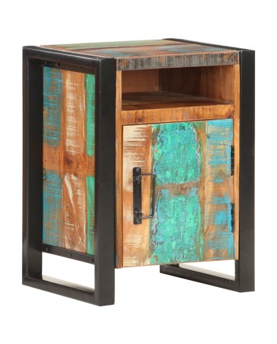 Table de chevet 40x35x55 cm Bois de récupération massif