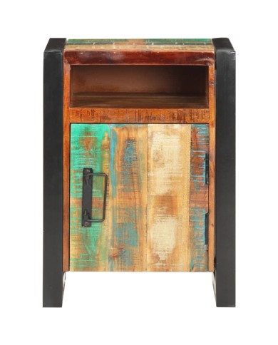 Table de chevet 40x35x55 cm Bois de récupération massif