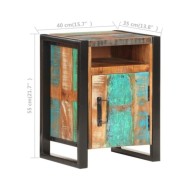 Table de chevet 40x35x55 cm Bois de récupération massif