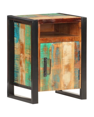 Table de chevet 40x35x55 cm Bois de récupération massif