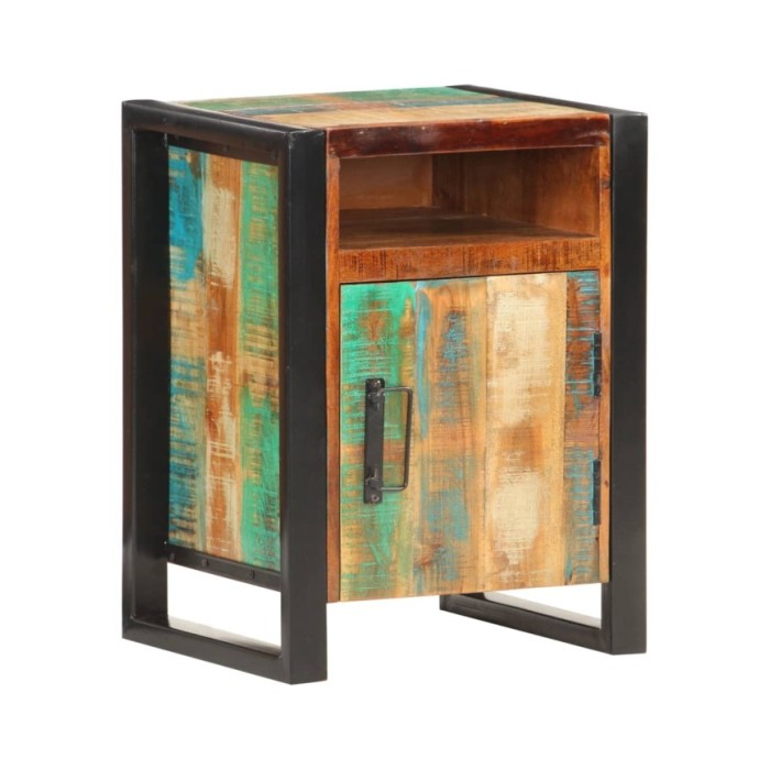 Table de chevet 40x35x55 cm Bois de récupération massif