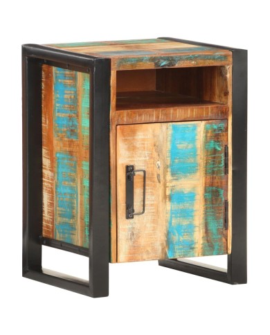 Table de chevet 40x35x55 cm Bois de récupération massif