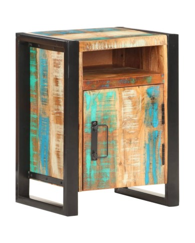Table de chevet 40x35x55 cm Bois de récupération massif