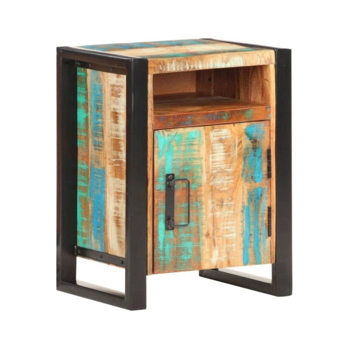 Table de chevet 40x35x55 cm Bois de récupération massif
