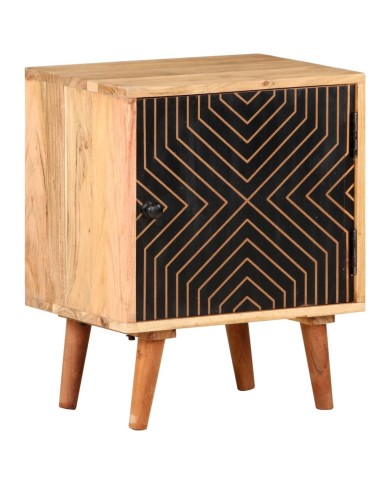 Table de chevet 40x30x50 cm Bois d'acacia massif