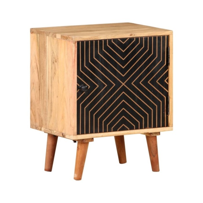 Table de chevet 40x30x50 cm Bois d'acacia massif