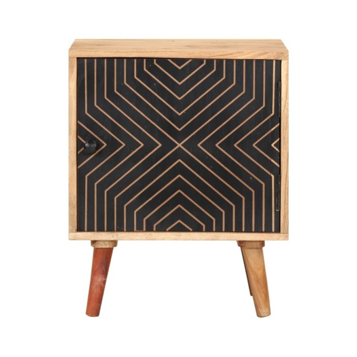 Table de chevet 40x30x50 cm Bois d'acacia massif