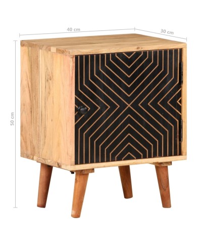 Table de chevet 40x30x50 cm Bois d'acacia massif