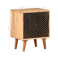 Table de chevet 40x30x50 cm Bois d'acacia massif