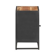 Table de chevet 40x30x50 cm Bois de manguier et canne naturelle