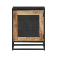 Table de chevet 40x30x50 cm Bois de manguier brut