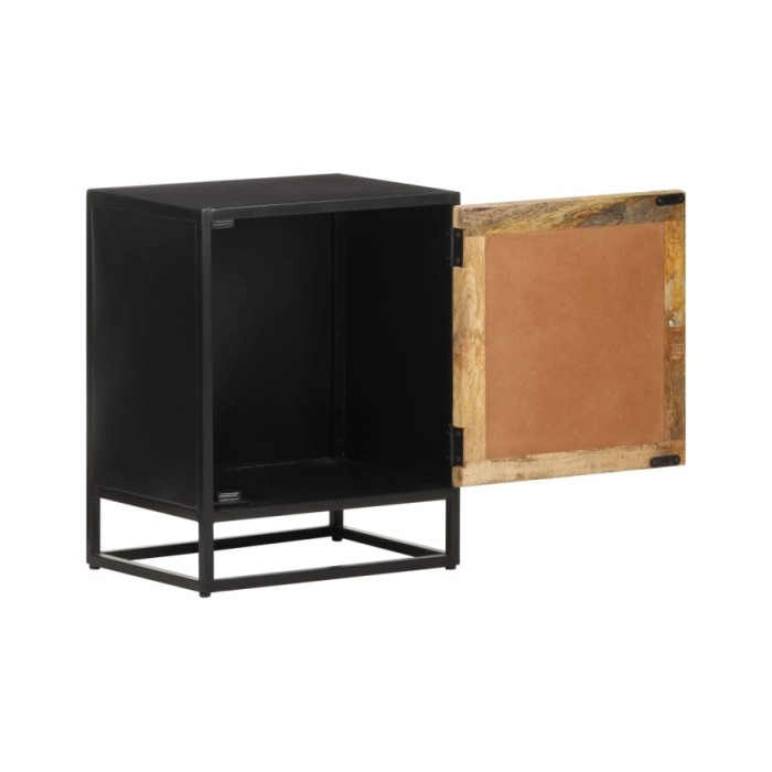 Table de chevet 40x30x50 cm Bois de manguier brut