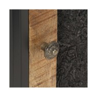 Table de chevet 40x30x50 cm Bois de manguier brut