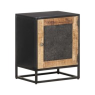 Table de chevet 40x30x50 cm Bois de manguier brut